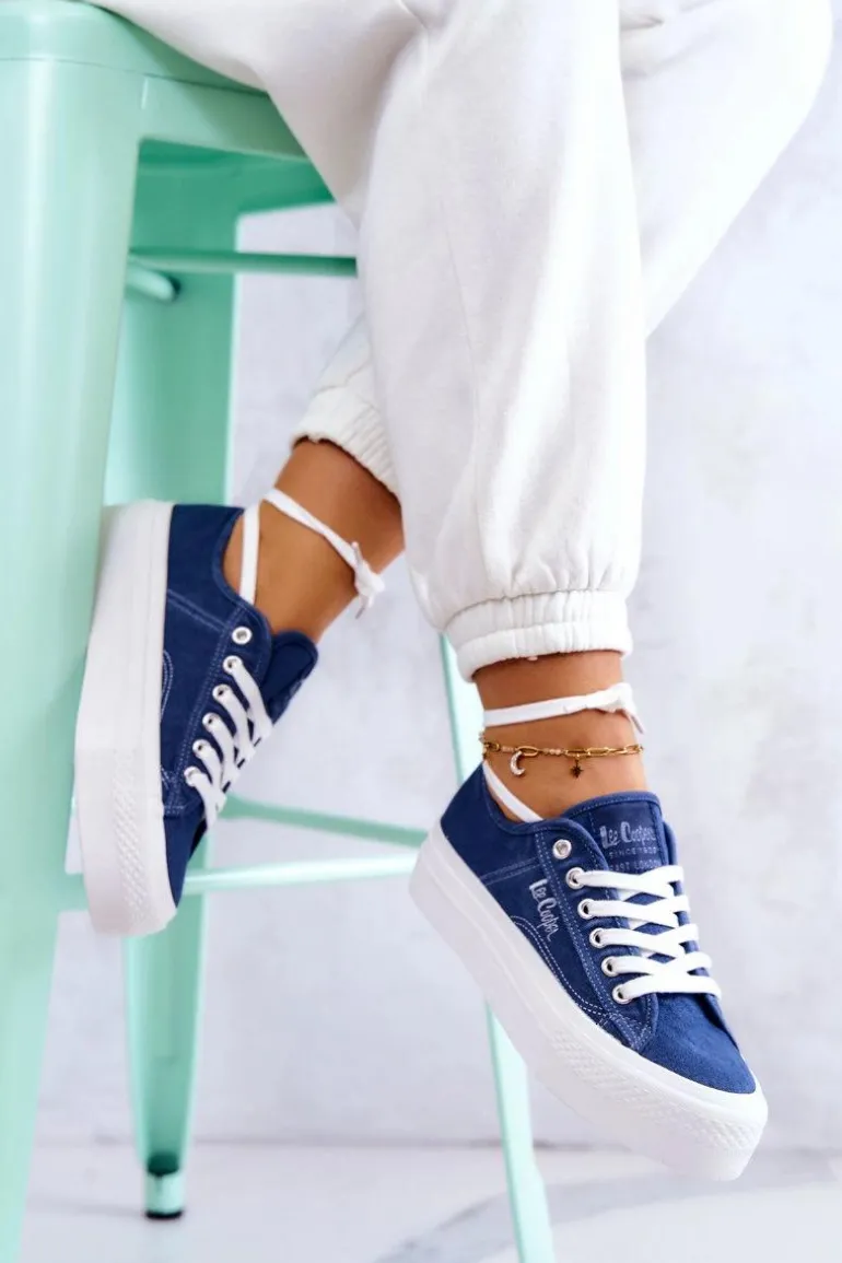 Damskie Tenisówki Lee Cooper LCW-22-31-0834L Niebieskie