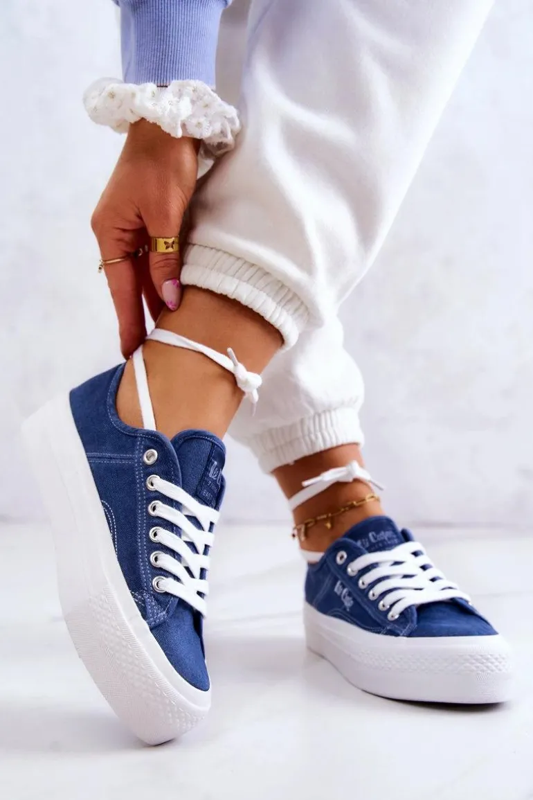 Damskie Tenisówki Lee Cooper LCW-22-31-0834L Niebieskie