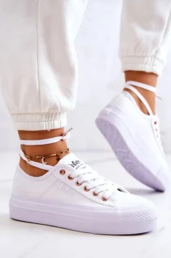 Damskie Tenisówki Lee Cooper LCW-22-31-0890L Białe