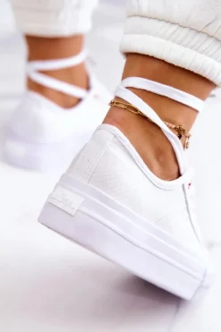 Damskie Tenisówki Lee Cooper LCW-22-31-0890L Białe