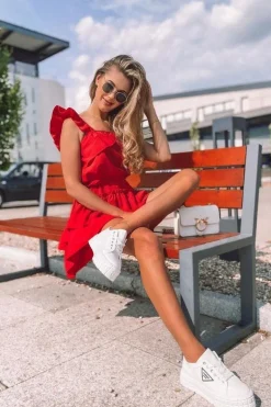 Damskie Tenisówki Na Platformie Białe Big City Life