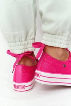 Damskie Tenisówki Na Platformie BIG STAR HH274054 Fuksja