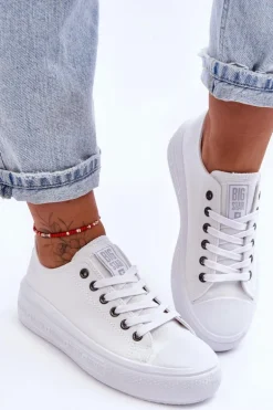 Damskie Tenisówki Na Platformie Big Star LL274A177 Białe