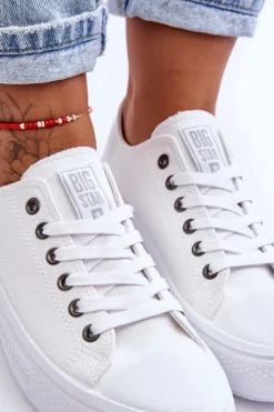 Damskie Tenisówki Na Platformie Big Star LL274A177 Białe