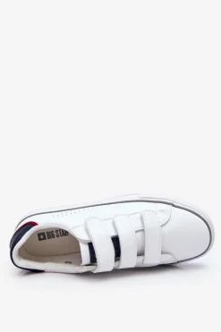 Damskie Tenisówki Na Rzepy Big Star LL274A207 Białe