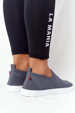 Damskie Tenisówki Slip-on Big Star FF274A607 Szare