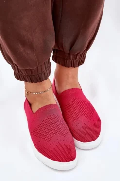 Damskie Tenisówki Slip-on Big Star FF274A605 Fuksja