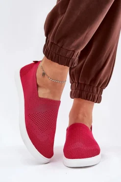 Damskie Tenisówki Slip-on Big Star FF274A605 Fuksja