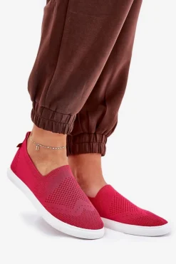 Damskie Tenisówki Slip-on Big Star FF274A605 Fuksja