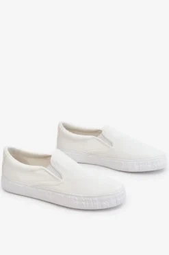 Damskie Tenisówki Slip-On Big Star LL274389 Białe