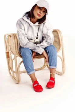 Damskie Tenisówki Slip-on Big Star FF274220 Czerwone