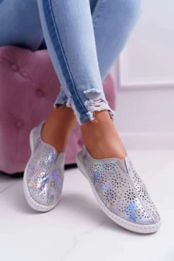 Damskie Tenisówki Szare Comfort Munda