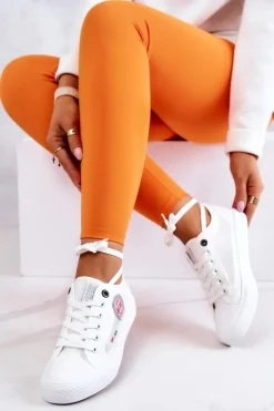 Damskie Tenisówki Trampki BIG STAR JJ274A253 Białe