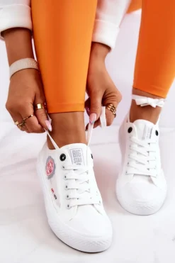 Damskie Tenisówki Trampki BIG STAR JJ274A253 Białe