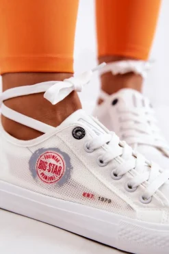 Damskie Tenisówki Trampki BIG STAR JJ274A253 Białe