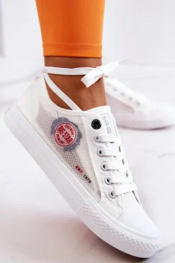 Damskie Tenisówki Trampki BIG STAR JJ274A253 Białe