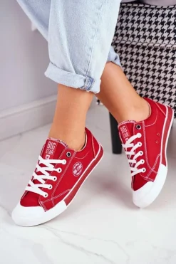 Damskie Trampki Big Star Czerwone FF274226