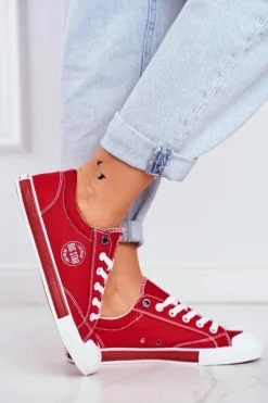 Damskie Trampki Big Star Czerwone FF274226