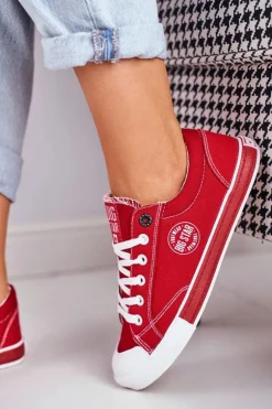 Damskie Trampki Big Star Czerwone FF274226