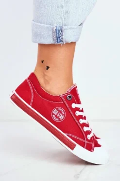 Damskie Trampki Big Star Czerwone FF274226