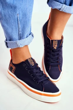 Damskie Trampki Big Star Granatowe FF274A070