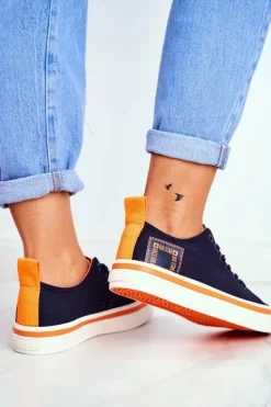 Damskie Trampki Big Star Granatowe FF274A070