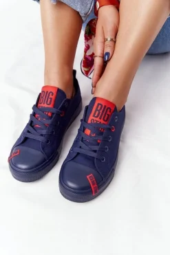 Damskie Trampki BIG STAR HH274676 Granatowe