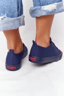 Damskie Trampki BIG STAR HH274676 Granatowe