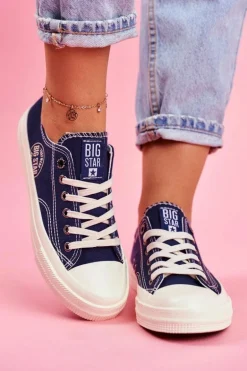 Damskie Trampki Big Star Granatowe FF274125