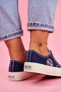 Damskie Trampki Big Star Granatowe FF274125