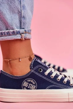 Damskie Trampki Big Star Granatowe FF274125