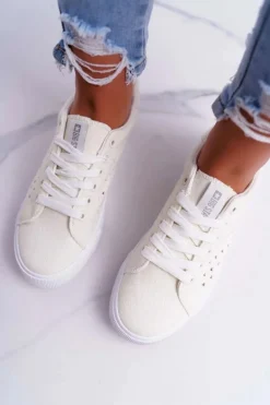 Damskie Trampki Big Star Żółte DD274048