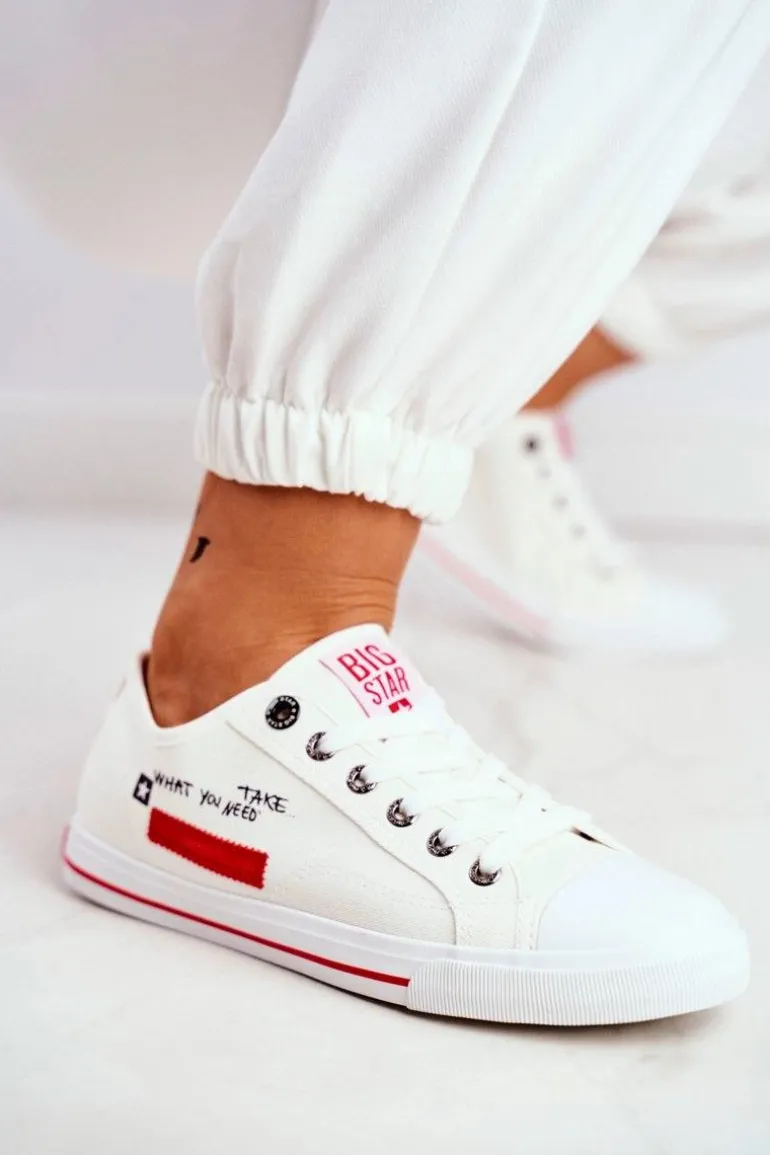Damskie Trampki Big Star Białe FF274079