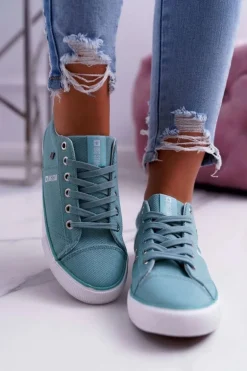 Damskie Trampki Big Star Miętowe DD274351