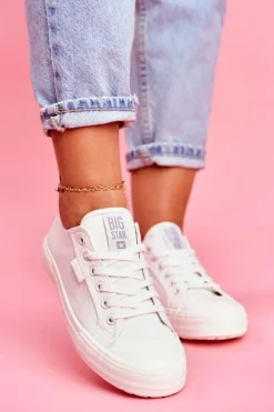 Damskie Trampki Big Star Białe FF274A081