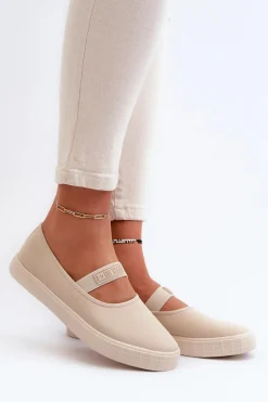 Damskie Trampki Big Star NN274602 Beżowe