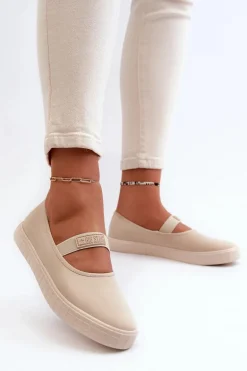 Damskie Trampki Big Star NN274602 Beżowe