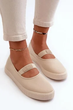 Damskie Trampki Big Star NN274602 Beżowe