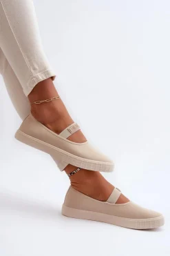 Damskie Trampki Big Star NN274602 Beżowe