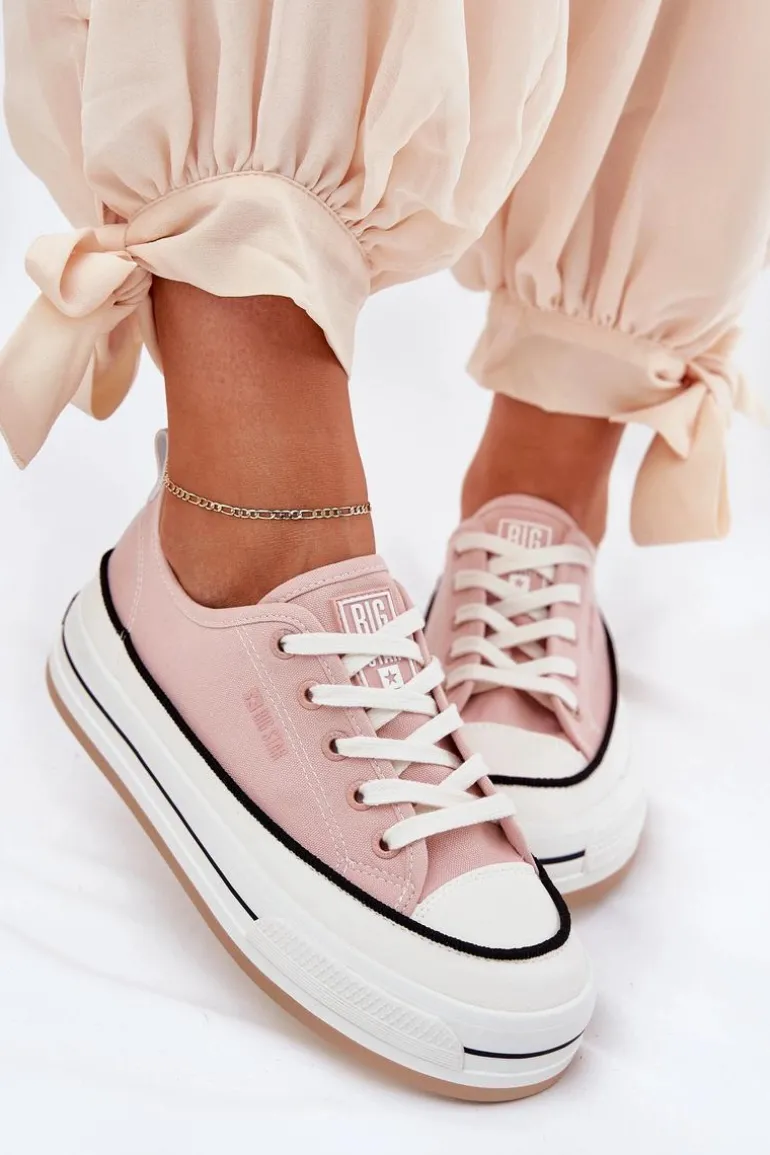 Damskie Trampki Big Star NN274207 Różowe