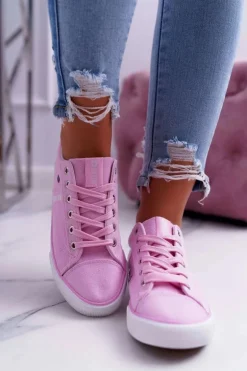 Damskie Trampki Big Star Różowe DD274352