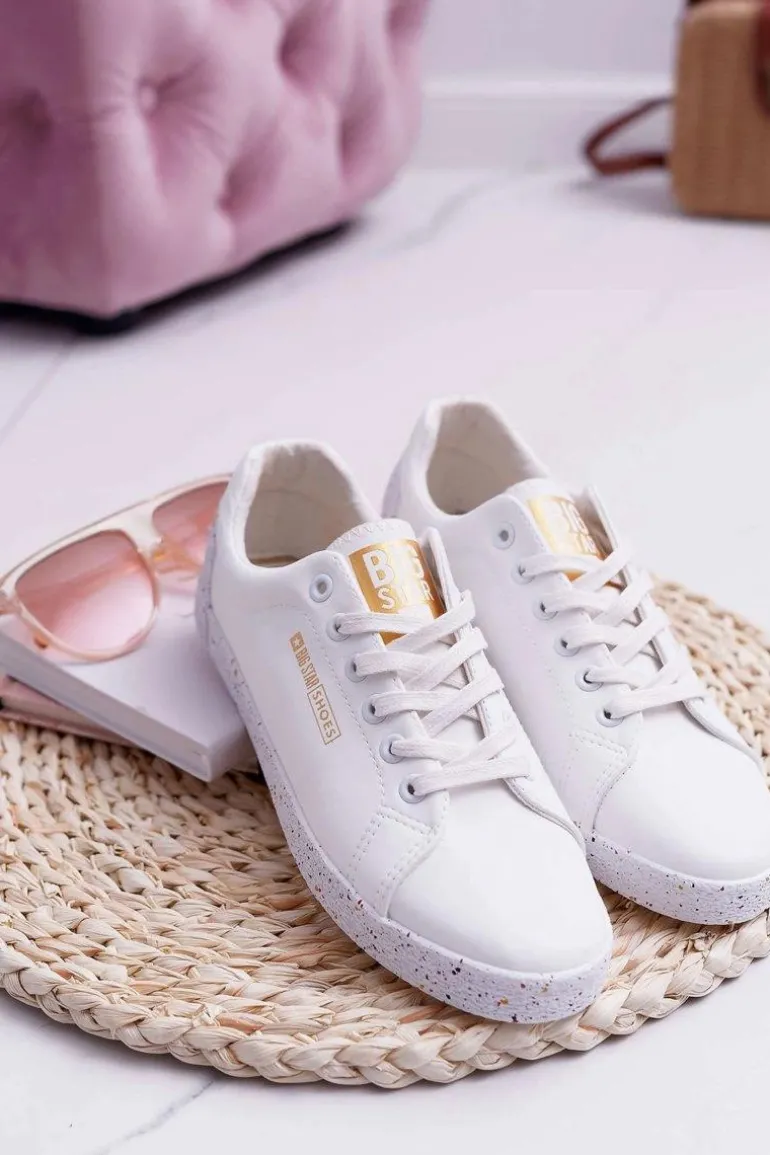 Damskie Trampki Big Star Czerwona Gwiazda Białe AA274A007