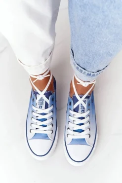 Damskie Trampki BIG STAR HH274129 Ombre Granatowe