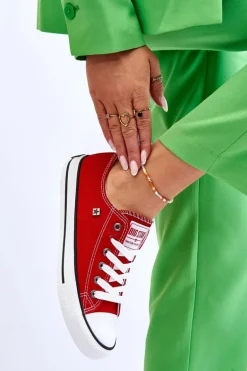 Damskie Trampki Big Star T274020 Czerwone