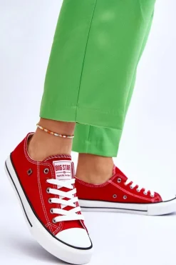 Damskie Trampki Big Star T274020 Czerwone