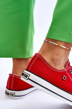 Damskie Trampki Big Star T274020 Czerwone