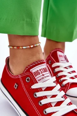 Damskie Trampki Big Star T274020 Czerwone