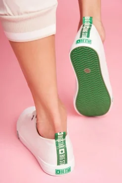 Damskie Trampki Big Star FF274088 Biało-Zielone