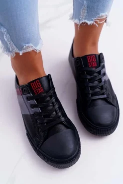 Damskie Trampki Big Star Czarne EE274090