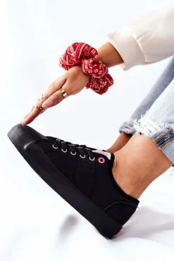 Damskie Trampki Cross Jeans II2R4003C Czarne